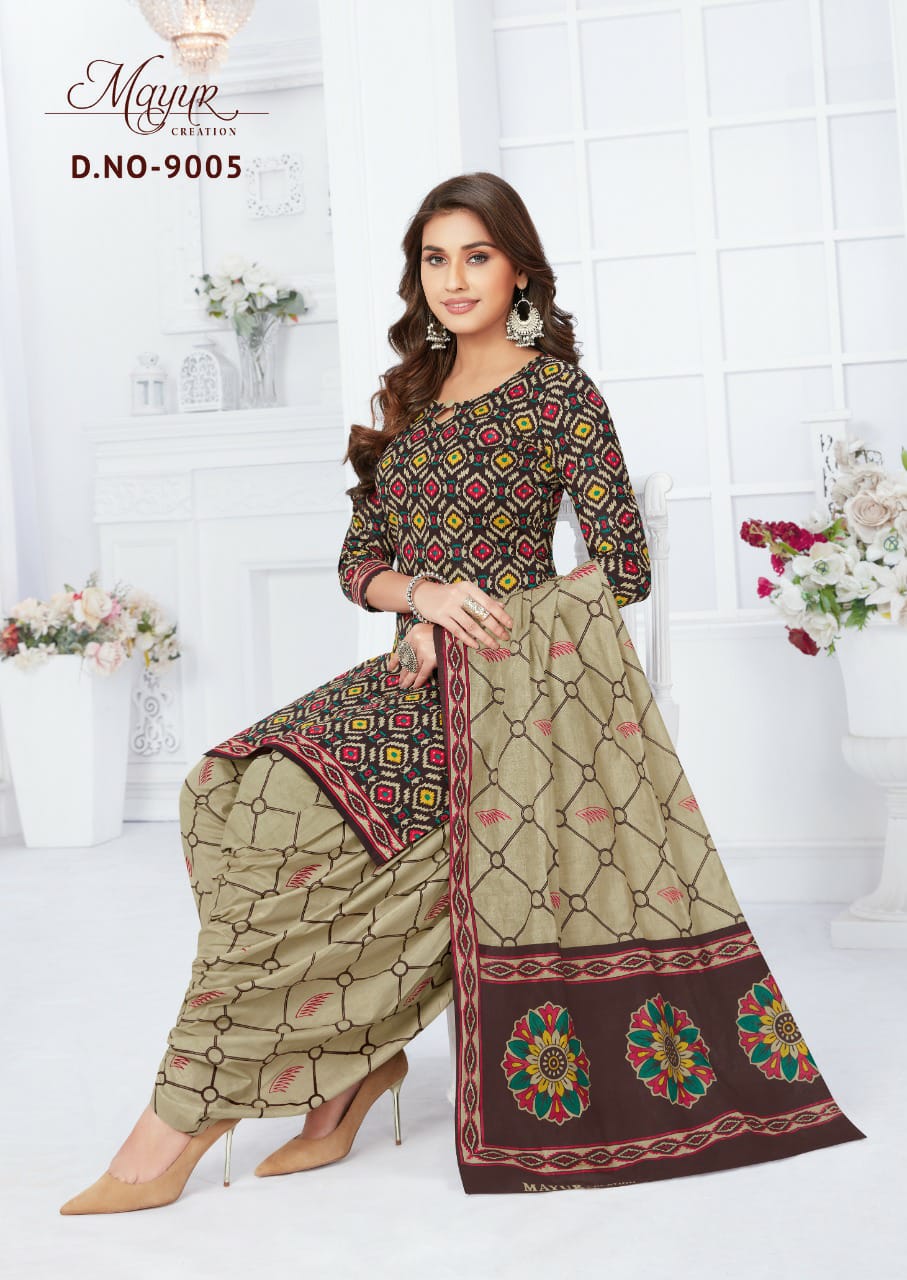 Mayur Ikkat 9 Cotton Printed Regular Wear Designer Dress Material Collection